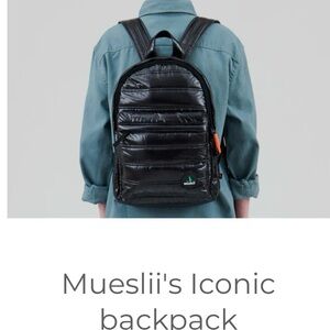 MUESLII Quilted Puffer RC1 Classic Navy Blue Backpack Italy